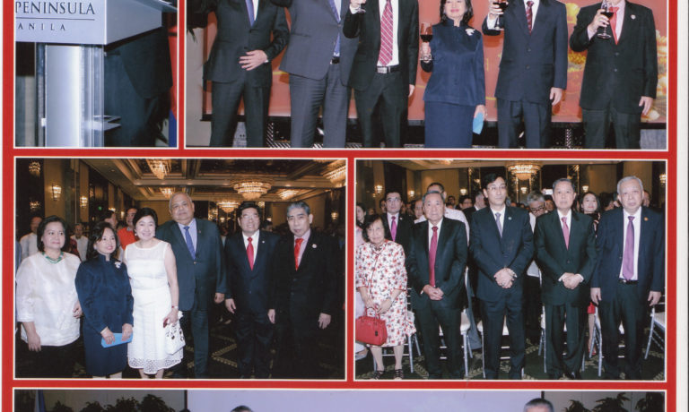 中國駐菲大使館新春招待會 商總諸領導參加莊前進應邀祝酒